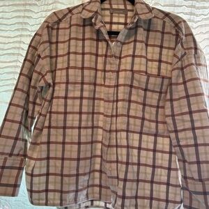 Everlane flanel crop